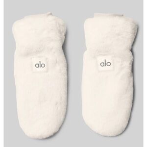 Alo Faux Fur Mittens